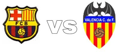 PARTIT D'ANADA DE LA COPA DEL GEY. BAR&Ccedil;A - VALENCIA